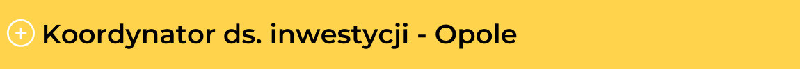 Koordynator ds. inwestycji