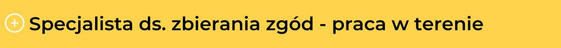 Specjalista ds. pozyskiwania zgód