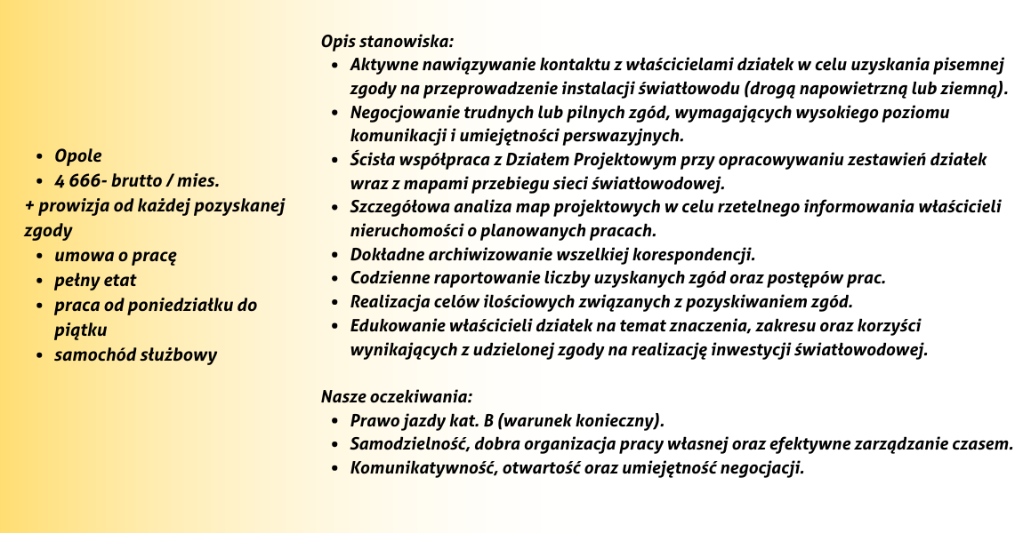 Specjalista ds. pozyskiwania zgód